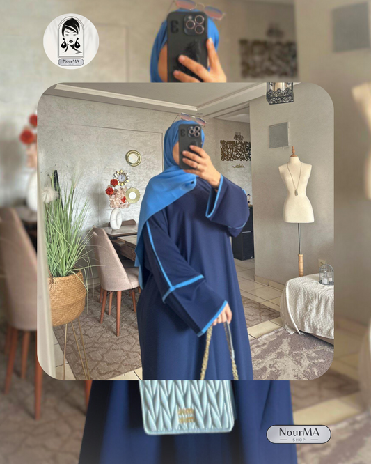 ABAYA moderne + CHÂLE assorti GRATUIT